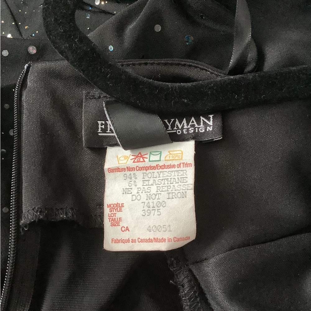 Vintage Y2K Black Sparkle Halter Dress Size  6 | Made in Fairy Grunge Formal - Picture 13 of 13